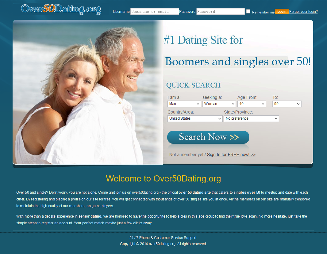dating website for over 50